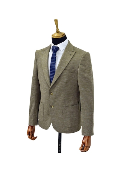 Erkek Tek Spor Ceket Bgl-st04306 Bej