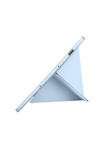 Samsung Galaxy Tab S10 Fe Sm-x520 X526 İle Uyumlu Kılıf Silikon Yumuşak Kalem Bölmeli Esnek 4 Farklı Stand Olabilen Tablet Kılıfı Mavi