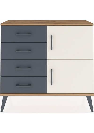 Arges Şifonyer Tek Raflı 4 Çekmeceli 2 Kapaklı 88x30x80 Çam-aytaşı/antrasit Aytaşı/antrasit Arges Şifonyer Tek Raflı 4 Çekmeceli 2 Kapaklı 88x30x80 Çam-aytaşı/antrasit Aytaşı/antrasit