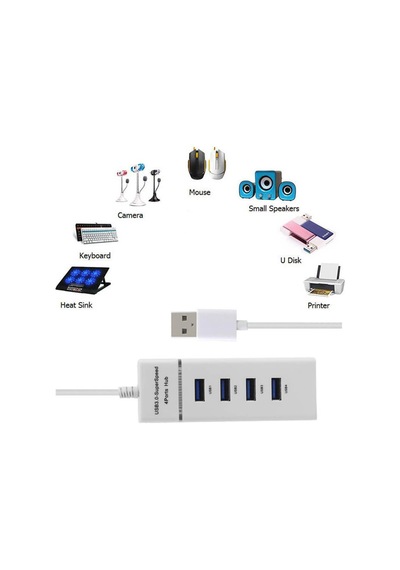 4 Port Usb 3.0 Hub Usb Çoklayıcı 5Gbps Chipli Versiyon