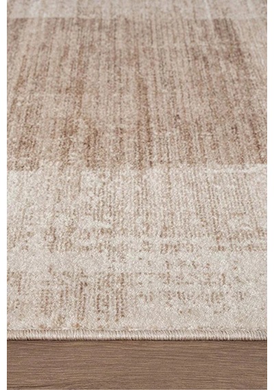 Renkli Vintage Modern Salon Koridor Yatak Ve Oturma Odası Halısı Bej