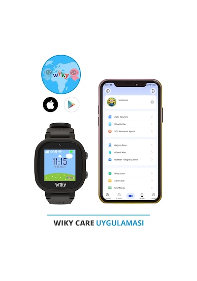 Wiky Watch 5E e-SIM Akıllı Çocuk Saati (İthalatçı Garantili)