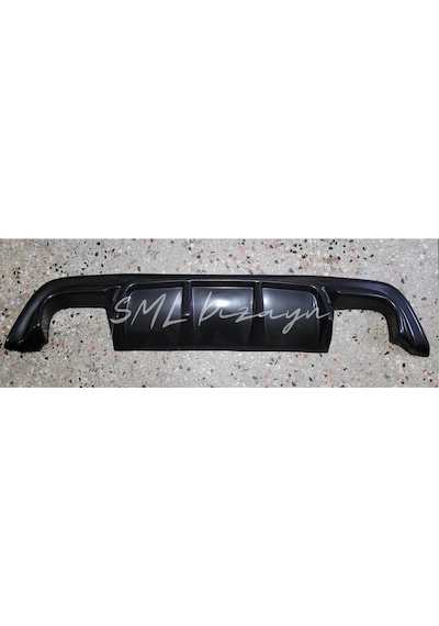 BMW E60 Vorsteiner Difüzör (Plastik) Boyasız E60 Arka-Difizör-Ek