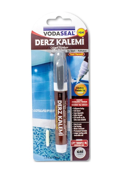 4 Adet Vodaseal Derz Kalemi Gri 1 Adet Yedek