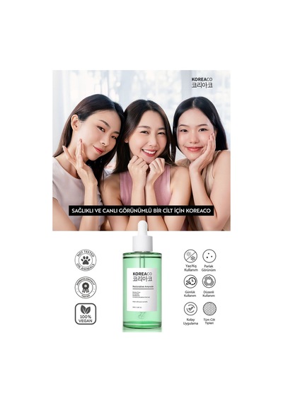 Koreaco Centella & Cica & Ceramide - Onarıcı, Aydınlatıcı ,24 Saat Nemlendirme Ampoule