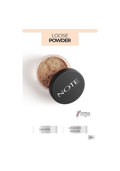 Note Cosmetique Loose Powder Makyaj Sabitleyici Matlaştırıcı Toz Pudra - 04 Beige