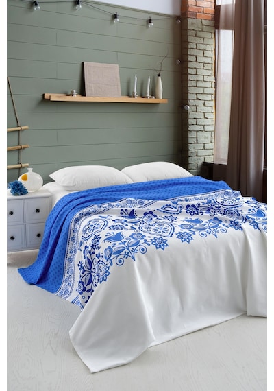 Menderes Home Cotton Collection Tek Kişilik Pike Tulip Çok Renkli