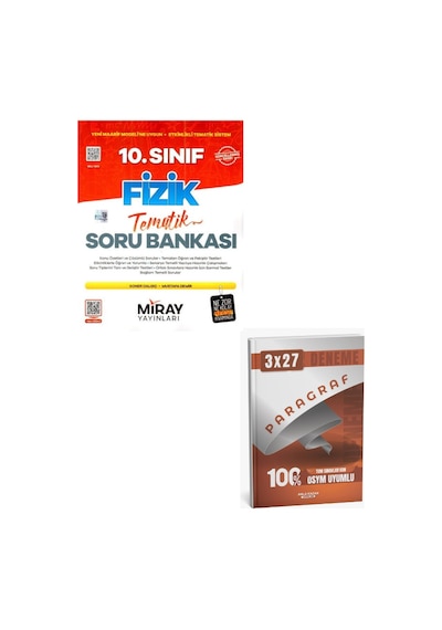 Miray 2027 10. Sınıf Fizik Maarif Model Tematik Soru Bankası+ Anla Kazan Paragraf