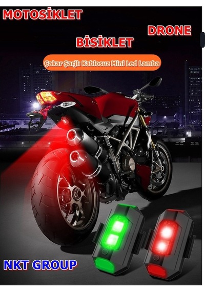 Nkt Group Bisiklet Drone Motosiklet Otomotiv Mini Çakar Led Lamba