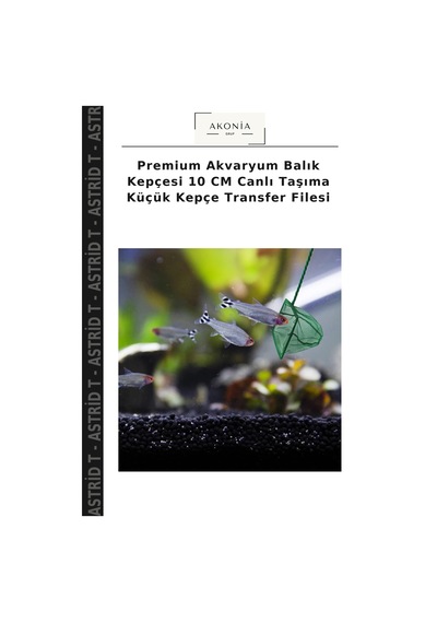 Premium Akvaryum Balık Kepçesi 10 Cm Canlı Taşıma Küçük Kepçe Transfer Filesi