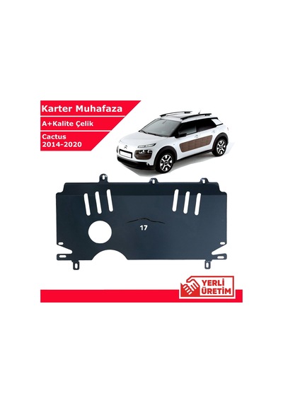 Citroen C4 Cactus 2014-2020 Çelik Karter Muhafaza Çelik Koruma Sacı A+ Kalite Yerli Üretim