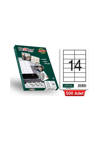 Herboy Hb-1614 105 X 40 Mm A4 Laser Etiket 500 Adet