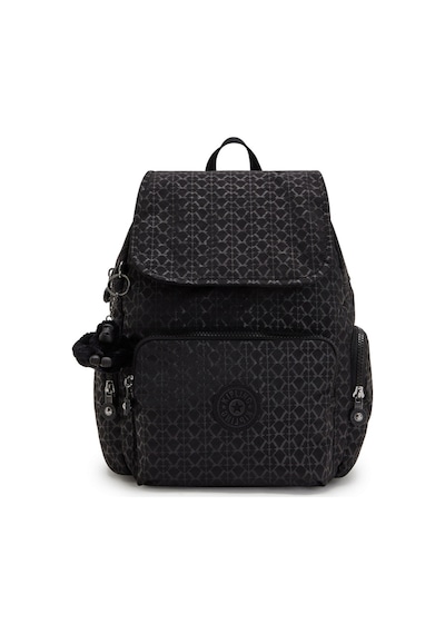 Kipling Kıplıng City Zip S Küçük Boy Sırt Çantası Siyah Sıgnature Emb Siyah