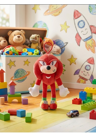 Peluş Kırmızı Sonic 45 Cm