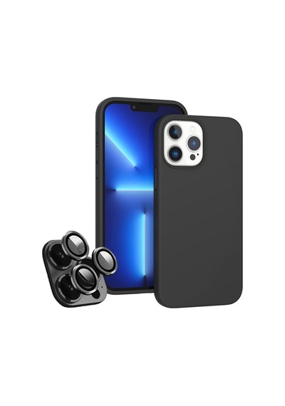 Apple Uyumlu iPhone 15 Pro Max Kılıf Kamera Lensli Lansman Silikon Kapak