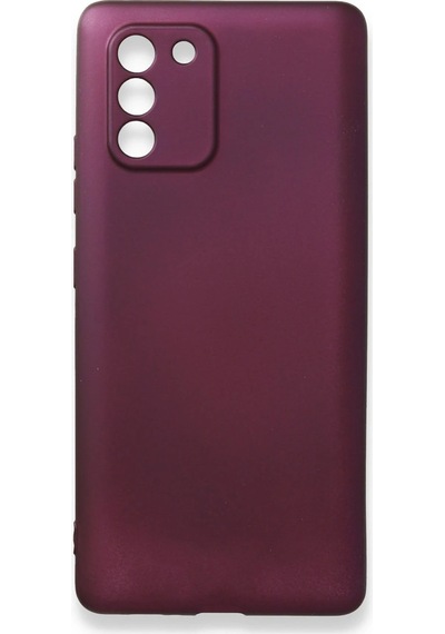 Gld-spt- Newface Samsung Uyumlu Galaxy A91 / S10 Lite Kılıf First Silikon - Mürdüm