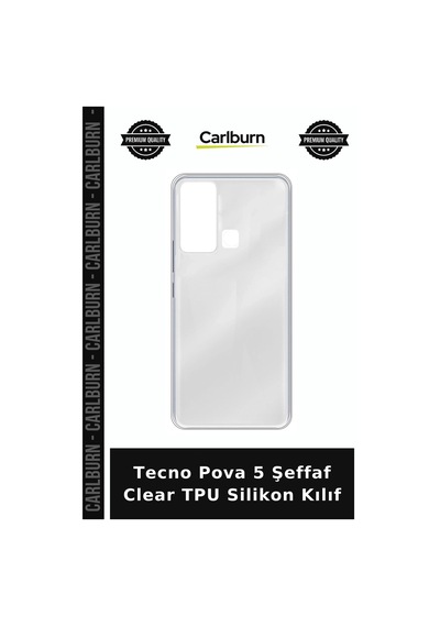 Tecno Pova 5 Şeffaf Clear Tpu Silikon Kılıf Cihaz Aksesuarı Telefon Örtüsü Cep Koruyucu çok renkli