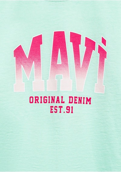 Mavi - Mavi Logo Baskılı Yeşil Tişört 7610386-71643 Yeşil