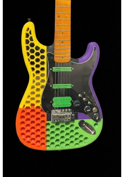 Özel Tasarım 3d Baskı Stratocaster Gitar Gövdesi