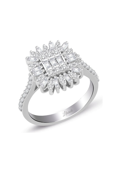 0.70 Ct Modern Tasarım Baget Kare Tektaş Yüzük