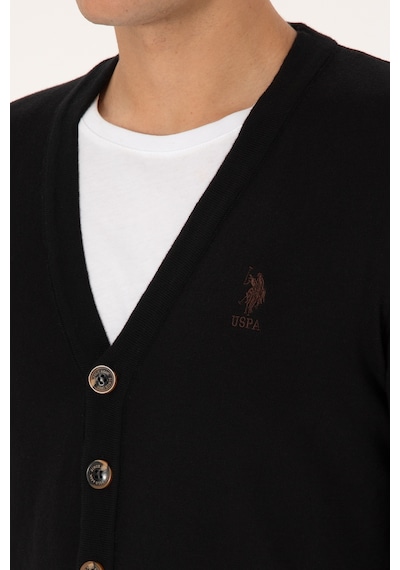 U.s. Polo Assn. Erkek Siyah Hırka Triko 50313702-vr046 Siyah