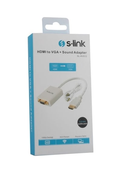 S-Link Sl-Hvs12  Hdmi To Vga + Audio  Çevirici