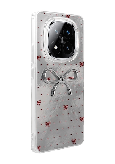 Xiaomi Redmi Note 14 Pro 4g Kılıf Kamera Korumalı Figürlü Zore Ponti Silikon Kapak Açık Pembe