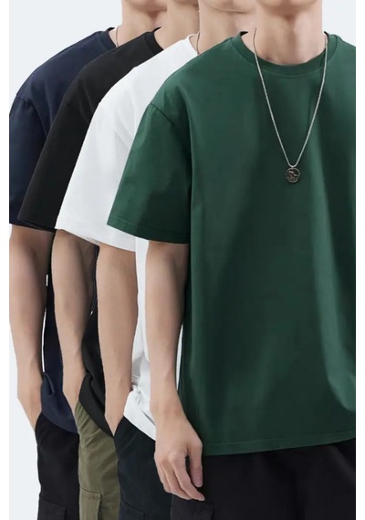 Cool Tarz Erkek Oversize Siyah Beyaz Yeşil Lacivert %100 Pamuklu 4'lü T-shirt Paketi Siyah-beyaz-yeşil-lacivert Siyah-beyaz-yeşil-lacivert Cool Tarz Erkek Oversize Siyah Beyaz Yeşil Lacivert %100 Pamuklu 4'lü T-shirt Paketi Siyah-beyaz-yeşil-lacivert Siyah-beyaz-yeşil-lacivert