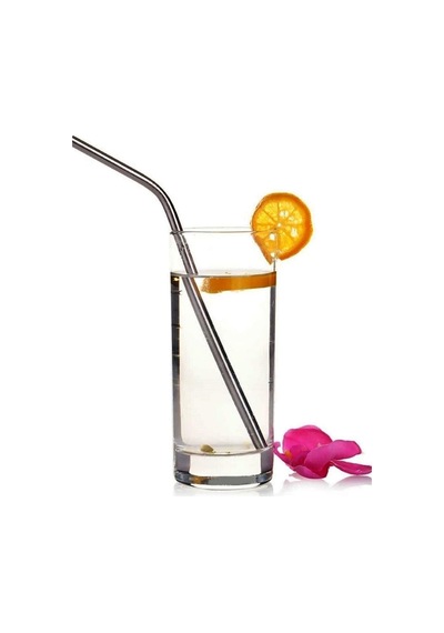 Orret Home 6'li Krom Paslanmaz Metal Pipet Seti 3 Adet Pipet Temizleme Fırçası Hediyeli, Çevre Dostu Metal Pipet