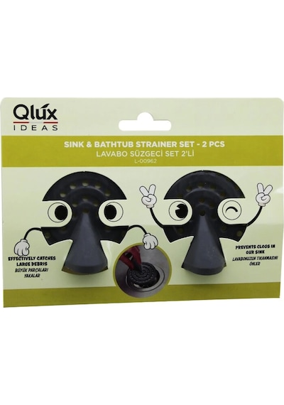 Qlux L-00962 2pcs Lavabo Süzgeç Set 5365 Çok Renkli