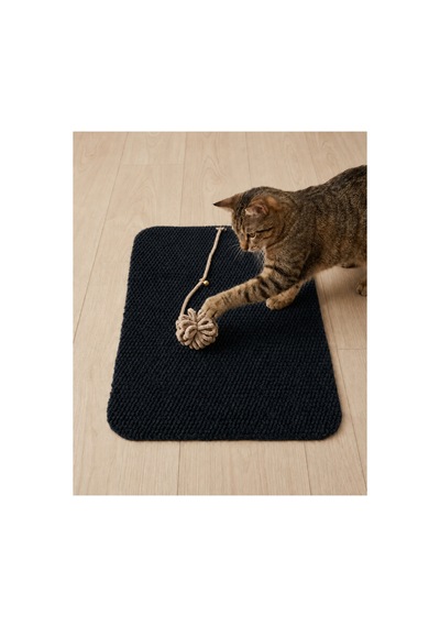 Kedi Tırmalama Paspası Çıngıraklı Toplu Oyun Halısı Kedi Yatma Dinlenme Alanı Tırmalama Matı Ev İçi Kedi Oyuncağı