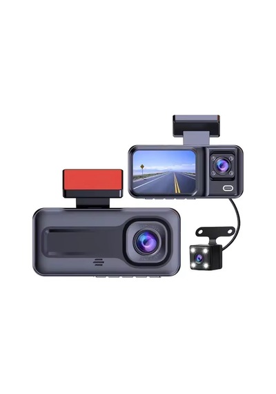 Full Hd 1080p Wi-fi 3 Kameralı Araç Içi Kamera Araba Güvenlik Kamerası Gece Görüşü Ön Geri İç Kayıt