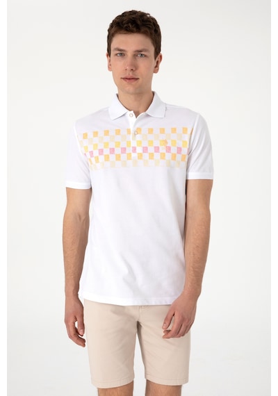 U.S. Polo Assn. Erkek Regular Fit Polo Yaka Turuncu Tişört 50300386-VR202
