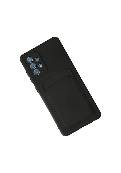 Samsung Galaxy A72 Uyumlu Kılıf Kelvin Kartvizitli Silikon - Siyah