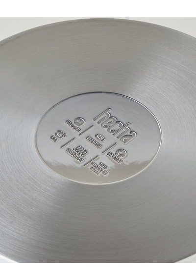 Hecha Çelik + Cerawell Sığ Tencere 24x7 Cm Silver