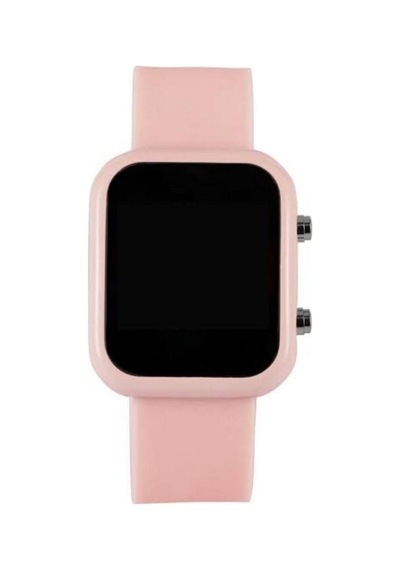 Dijital Led Çocuk Saati Çocuk Saati Akıllı Saat Değil Pembe - 522216596 Beyaz