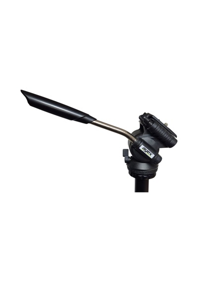 Ayex Kh-2028 Tripod Video Kafa Pan Tilt Head, 360 Dönebilen, Hızlı Bağlantı Plakalı, Metal Kollu