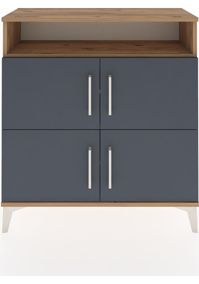 Arges Şifonyer 4 Raflı 4 Kapaklı 88x30x96 Çam-antrasit Atlas Çam Arges Şifonyer 4 Raflı 4 Kapaklı 88x30x96 Çam-antrasit Atlas Çam