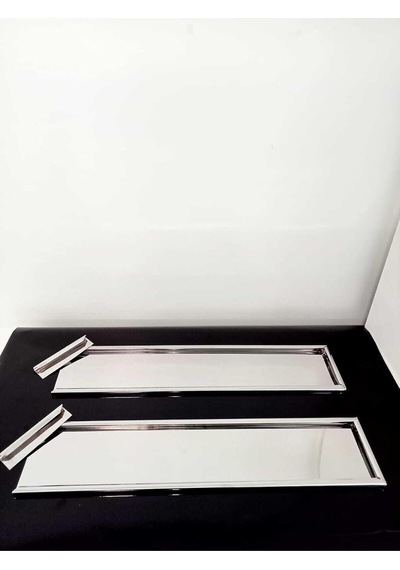 Oscar Paslanmaz Krom Plakalık, Metal Nikelaj, 2'li Set