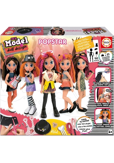 Educa Benim Modelim Popstar Oyuncak Bebek Tasarım Seti - 19203 1 Adet