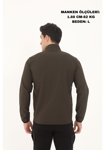 Camp Scoutland Camp255 Outdoor Tactical Su İticili Erkek Fermuarlı Taktik Sweatshirt Haki