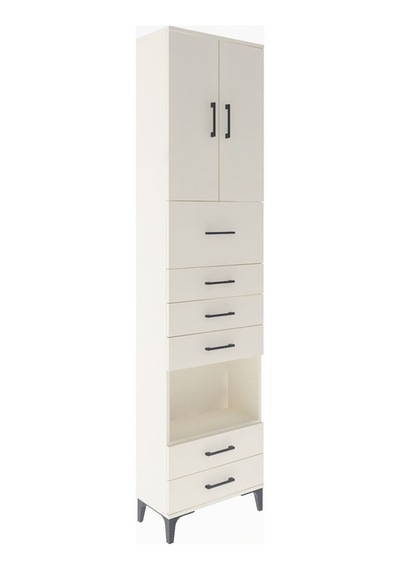 Arges Dolap 3 Raflı 6 Çekmeceli 2 Kapaklı 60x30x243 Aytaşı-ay... Aytaşı
