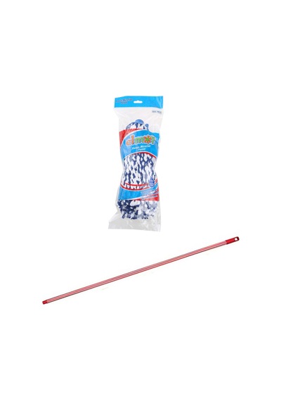 Elmop Pm01 Yedek Pamuklu Mikrofiber Islak Vidalı İpli Mop Paspas Takımı - 1 Adet