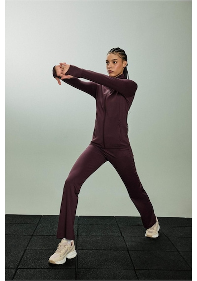 Defacto Fitted Dik Yaka Spor Kahverengi Kadın Hırka B3985ax/bn277 Kahverengi