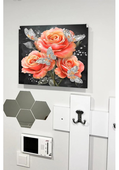 Tr Dekoratif Sigorta Kutusu Kapağı 39x32 Cm Açılır Kapaklı Elektrik Panosu Gizleme Paneli Ss024