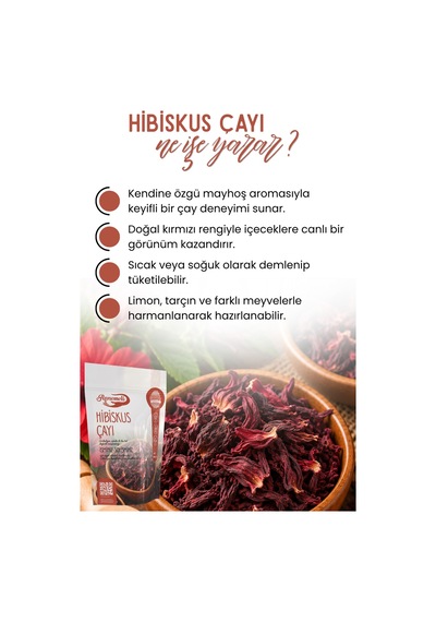 Hibiskus Çayı 250 Gr Kurutulmuş Hibiskus Çiçeği, Nar Çiçeği Bitki Çayı, Sıcak Ve Soğuk Demleme