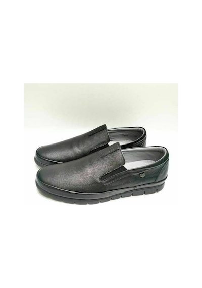 King Paolo King Shoes Siyah Bağsız Erkek Ayakkabı Siyah