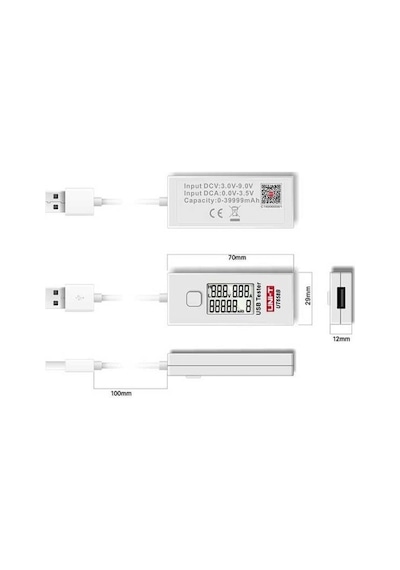 Unit Ut658b Dijital Usb Güç Ölçer