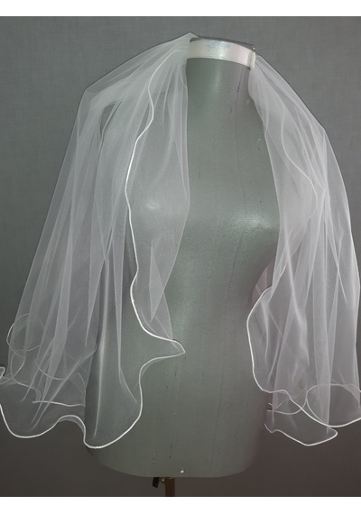 Suzanna Moda 70cm Boy 3mt Eni Uçları Şerit Bukleli Dalgalı Taraklı Hayal Tül Gelin Duvağı Krem