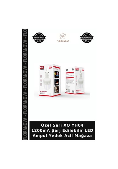 Özel Seri Xo Yh04 1200ma Şarj Edilebilir Led Ampul Yedek Acil Mağaza